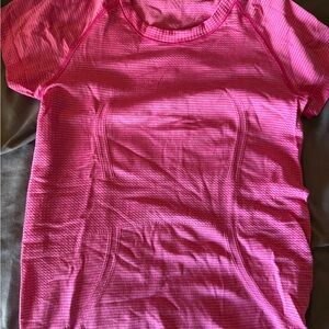 Pink workout shirt